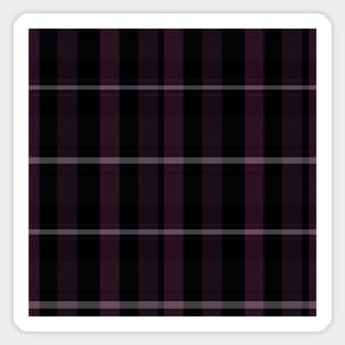 Gothic Aesthetic Artair 2 Hand Drawn Textured Plaid Pattern Sticker